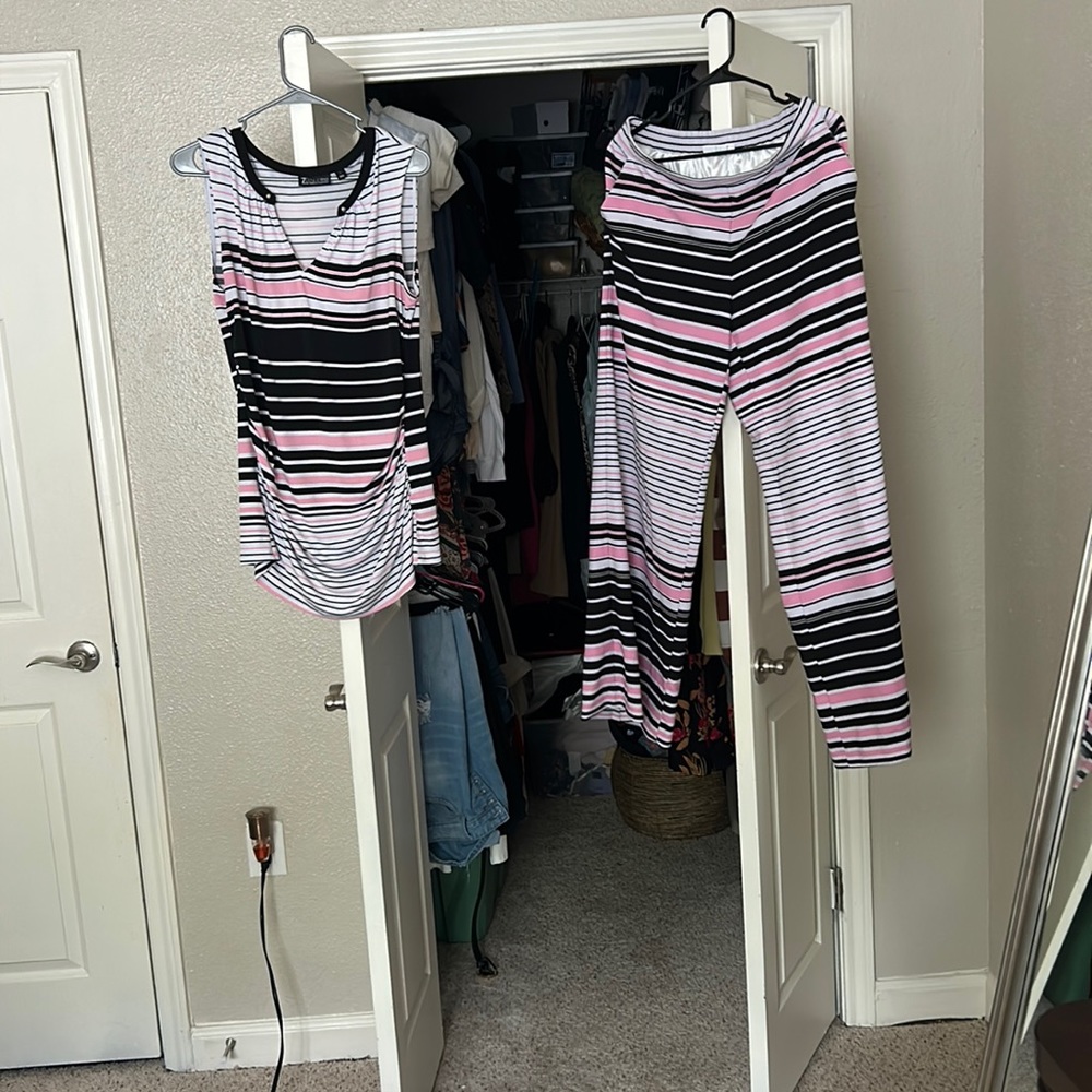 Summer pant suit.